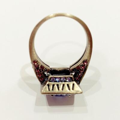 Heidi Daus "Fearless Beauty" Swarovski Crystal Ring Size 7