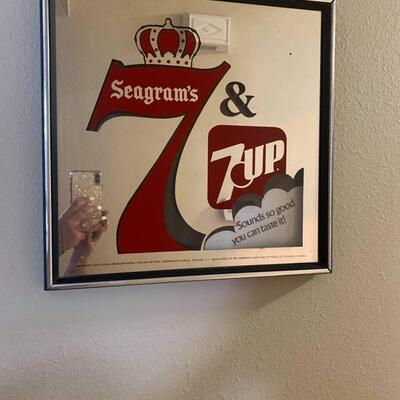 Seagrams 7 & 7up mirror sign