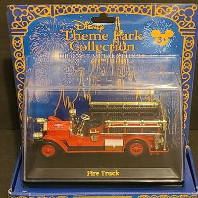 Lot 21: Disney Die Cast Collectibles: Liberty Belle Riverboat & Fire Truck 