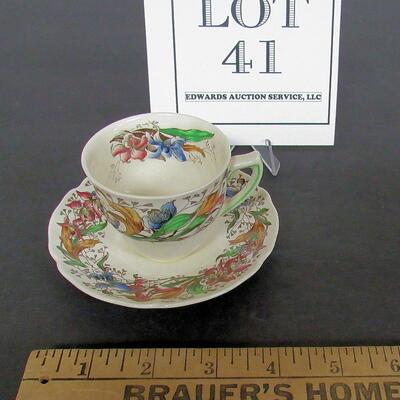 Vintage Royal Doulton Demitasse Cup and Saucer Tin Tern D5609