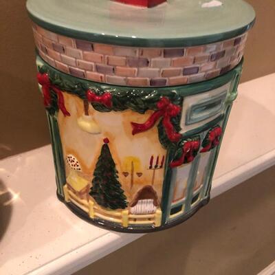 Christmas cookie jar