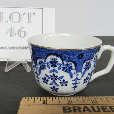 Antique Flow Blue Cup Only - No Saucer