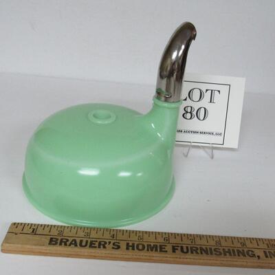 Vintage Green Jadite Mixer Bowl Attachment Piece