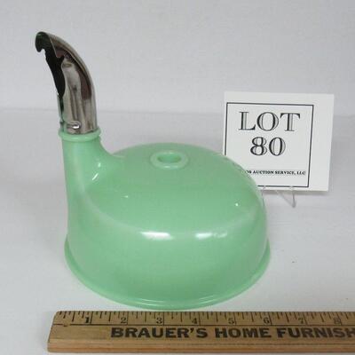 Vintage Green Jadite Mixer Bowl Attachment Piece