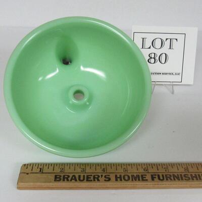 Vintage Green Jadite Mixer Bowl Attachment Piece
