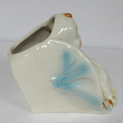 Nice Vintage Pottery Baby Planter, Heavy, Unmarked