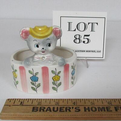 Cute Little Enesco Bear Planter 