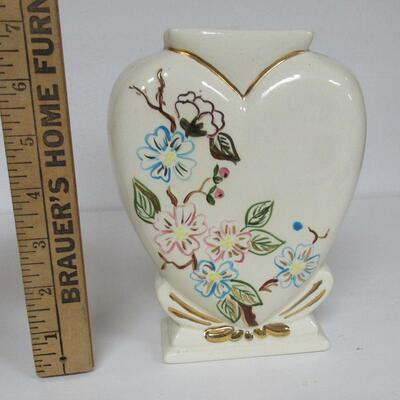 Vintage Pottery Hand Painted Planter Unmarked