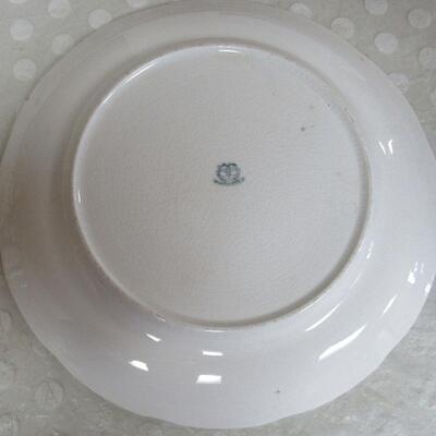 Vintage Portrait Plate, Marked Warrented