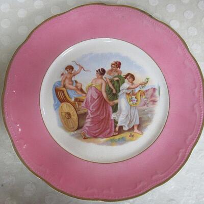 Vintage Portrait Plate, Marked Warrented