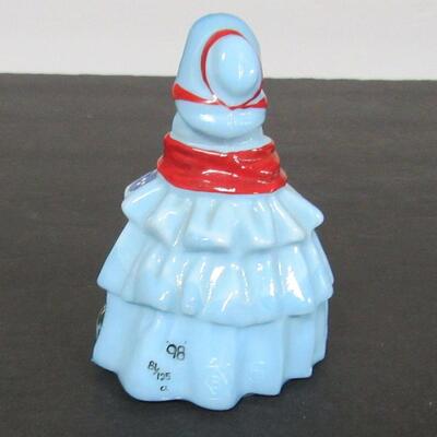 Boyd Glass Hand Painted Lady Figurine
