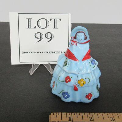 Boyd Glass Hand Painted Lady Figurine