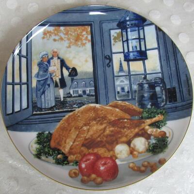 Bing and Grondahl Plate 1st #316 Colonial Thanksgiving 1988