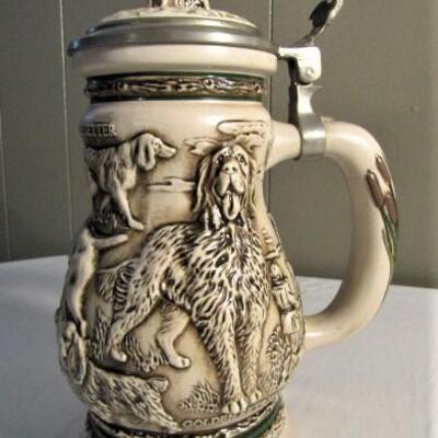 Collector Stein Tribute to the Great Dogs of the Outdoors