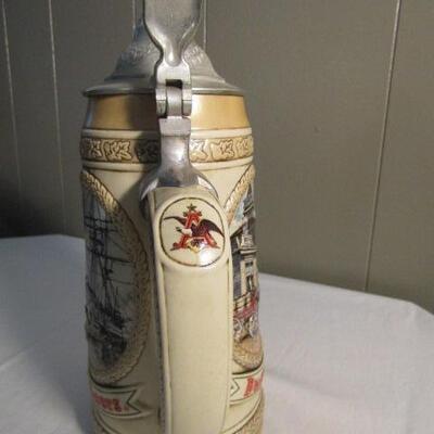 Collector Stein Tribute to Early Transport Anheuser-Busch 