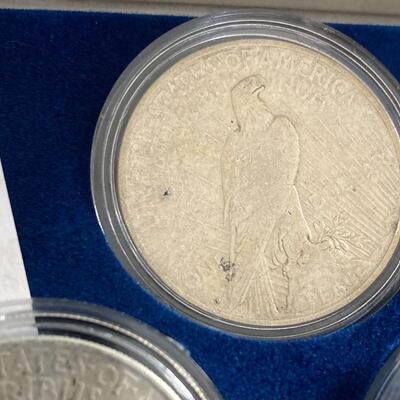 Collection of 5 Peace Silver Dollars