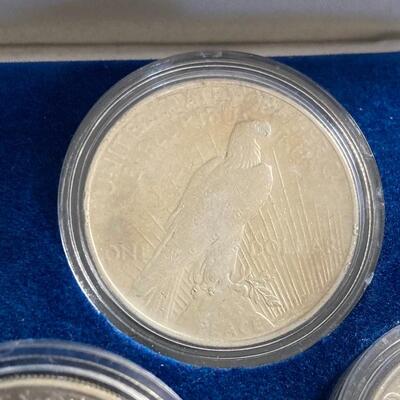 Collection of 5 Peace Silver Dollars