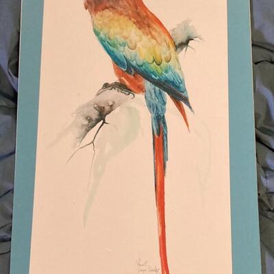 Susan Swortzy Watercolor Signed and Numbered 9.5â€ x 21â€h