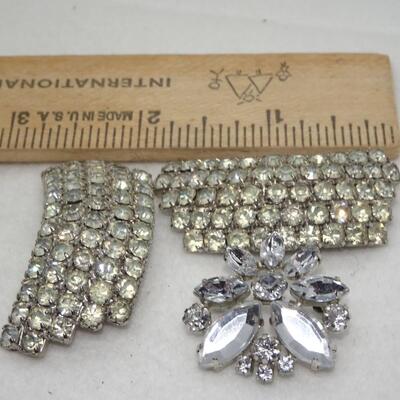 Rhinestone Insect like Pin, Rhinestone Shoe Clips 