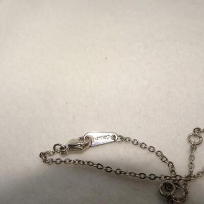 DISNEY "Brooke" Mickey Mouse Necklace, Silver Tone 