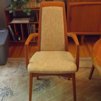 Danish Mid Century Modern Teak Dining Room Table Set 7 Chairs 68"-108" Interform Collection Nationwide Shipping Available