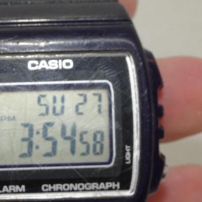 	 Casio W-215H-8AV 'Classic' Digital Black Rubber Watch