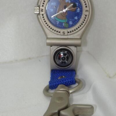 1999 Armitron Scooby-Doo Quartz, Pocket, Key Ring, Compass Watch 