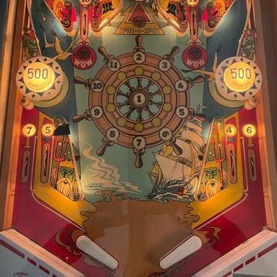 Gottlieb Ships Ahoy Pinball Machine