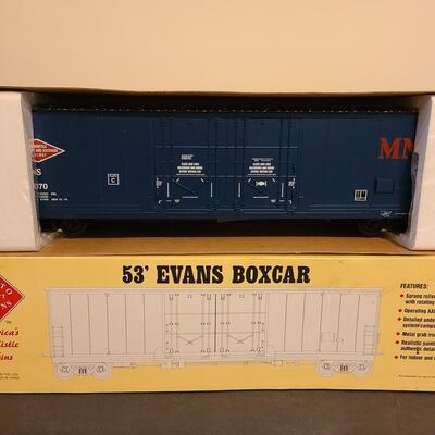 Lot 36: Aristo-Craft 53' Evans Boxcar ART-50098P Minneapolis Northfield & Southern #1 Gauge