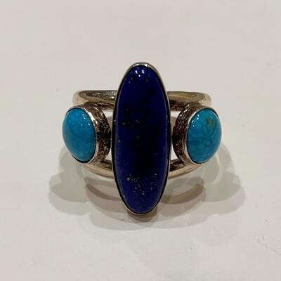 Jay King Sterling Silver and Turquoise Ring Size 7