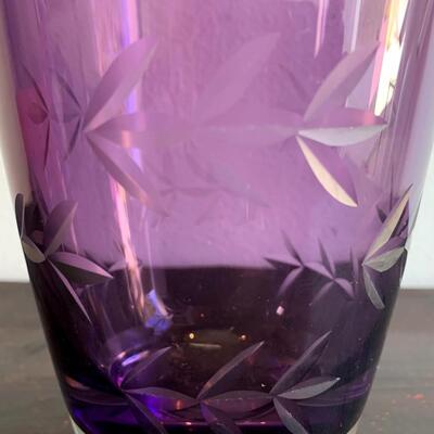Krosno Purple Crystal Vase