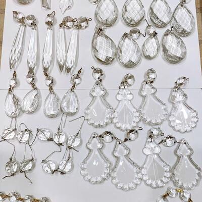 Vintage Chandelier Crystal Lot