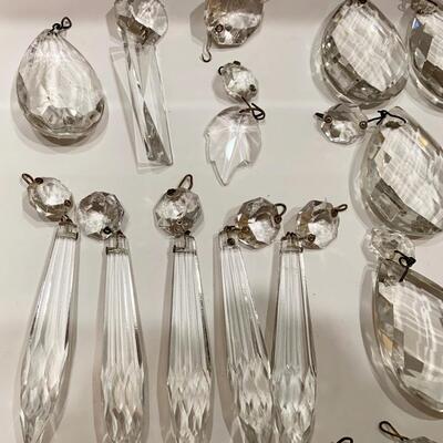 Vintage Chandelier Crystal Lot