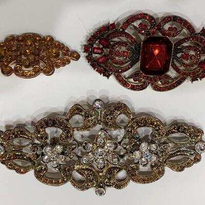 Three Costume Brooches