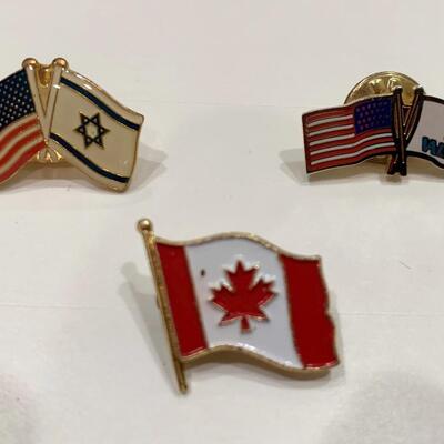 Flag Pin Lot