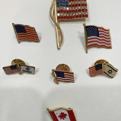 Flag Pin Lot