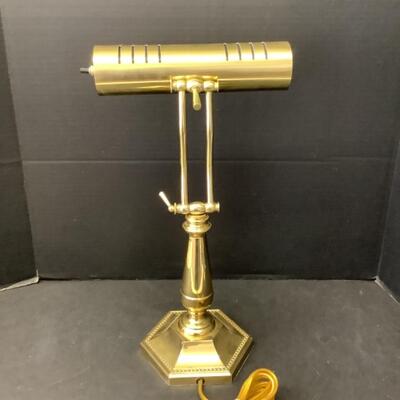 334 Adjustable Brass Desk  Lamp