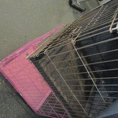 Pair of Wire Pet Kennels