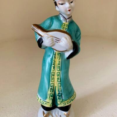 Vintage Asian Man & Woman Figurines