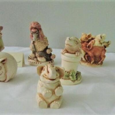 Assortment of Harmony Kingdom Figurine Collectibles (No Boxes) Various Origin Marks