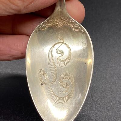 Pair of Sterling Silver Dinner Spoon Tablespoons