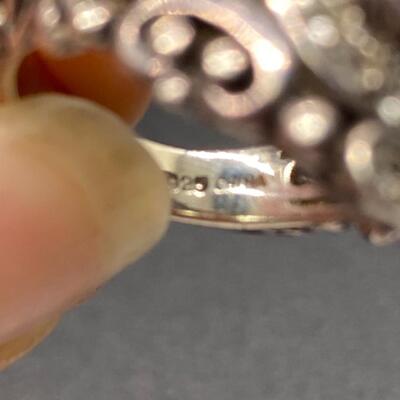 Barbara Bixby Sterling Silver 18k Polished Amethyst Cabochon Ring 