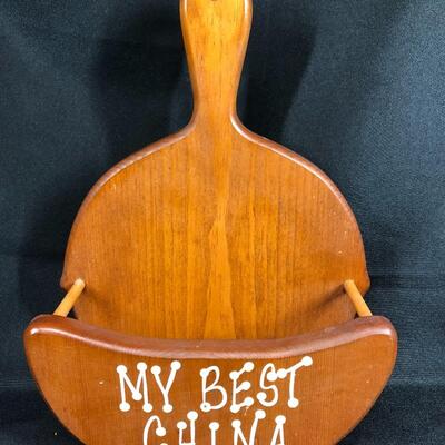 My Best china hanging wooden Paper plate holder