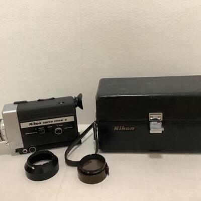 B673 Vintage Nikon Super Zoom-8 Camera with Case