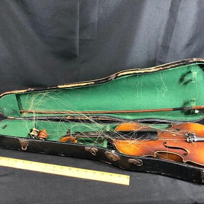 Vintage violin and case