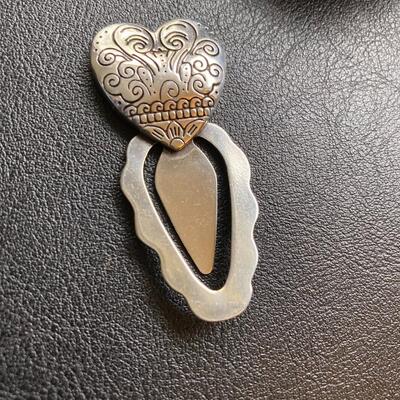 BRIGHTON Heart Shaped Hair Clip with Original Tin