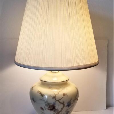 Lot #4  PAIR of Asian Style Table Lamps - pretty!