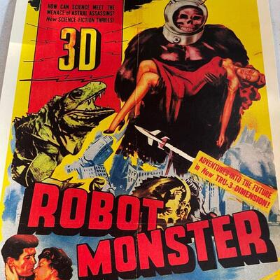 Robot Monster in 3D poster