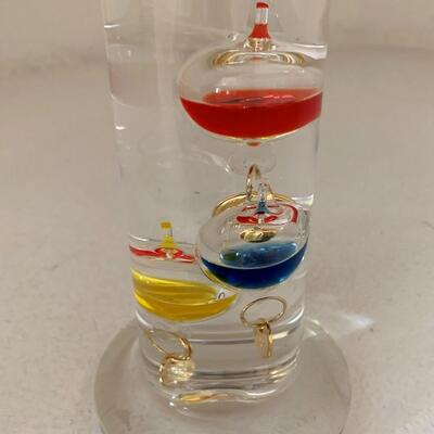 Galileo thermometer.
