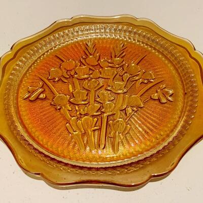 Carnival Glass Salad Plate